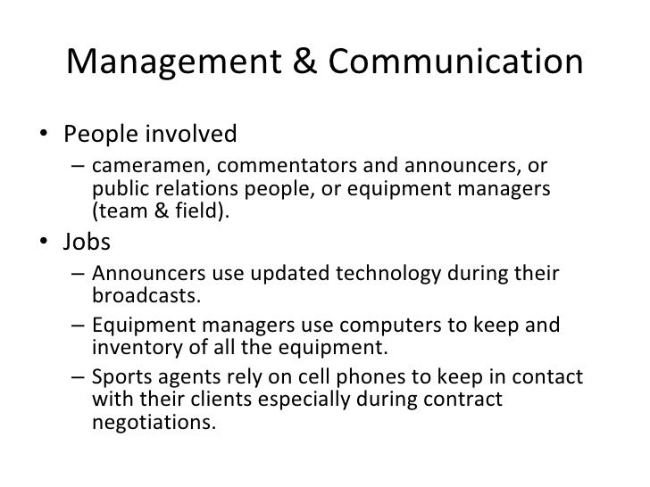 jobs for sports management