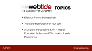 It Takes A Campus To Raise A (Web Professionals) Community