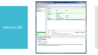 Selenium IDE
 