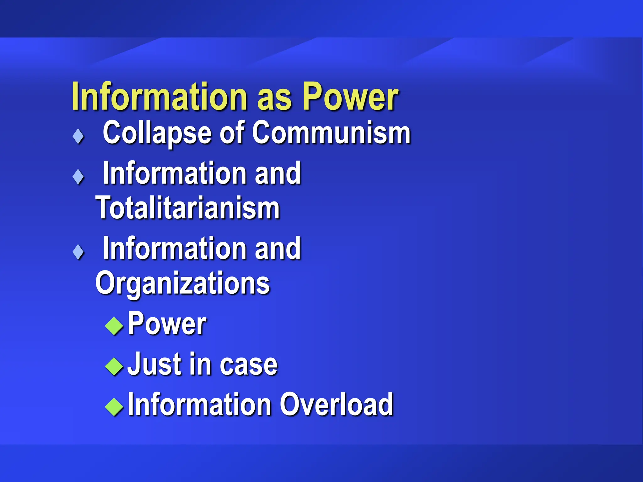 Trends In The Information Technology Industry Trends In The Information Technology Industry