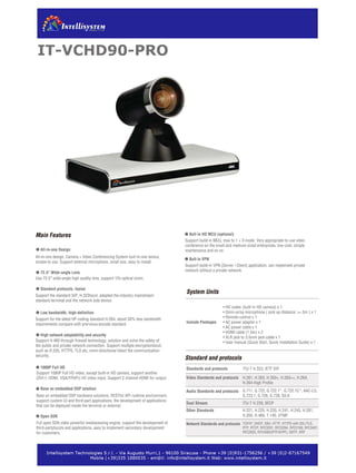 IT-VCHD90-PRO - Videoconference & Telemedicine – Video System