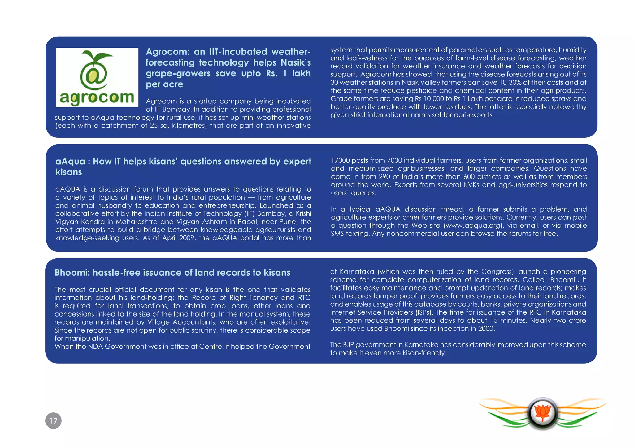 L.K. Advani - BJP's IT Vision - Transforming Bharat