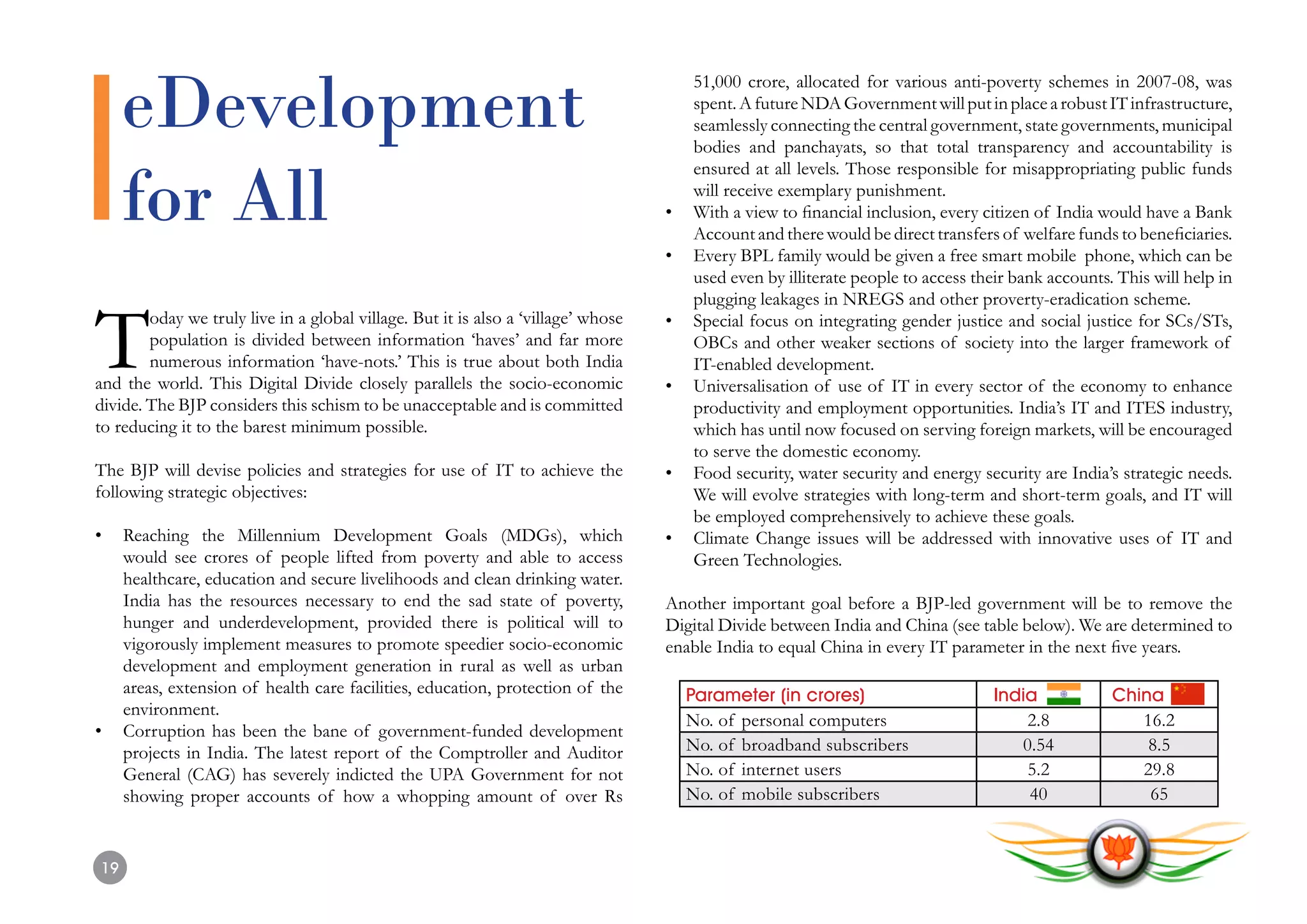 L.K. Advani - BJP's IT Vision - Transforming Bharat