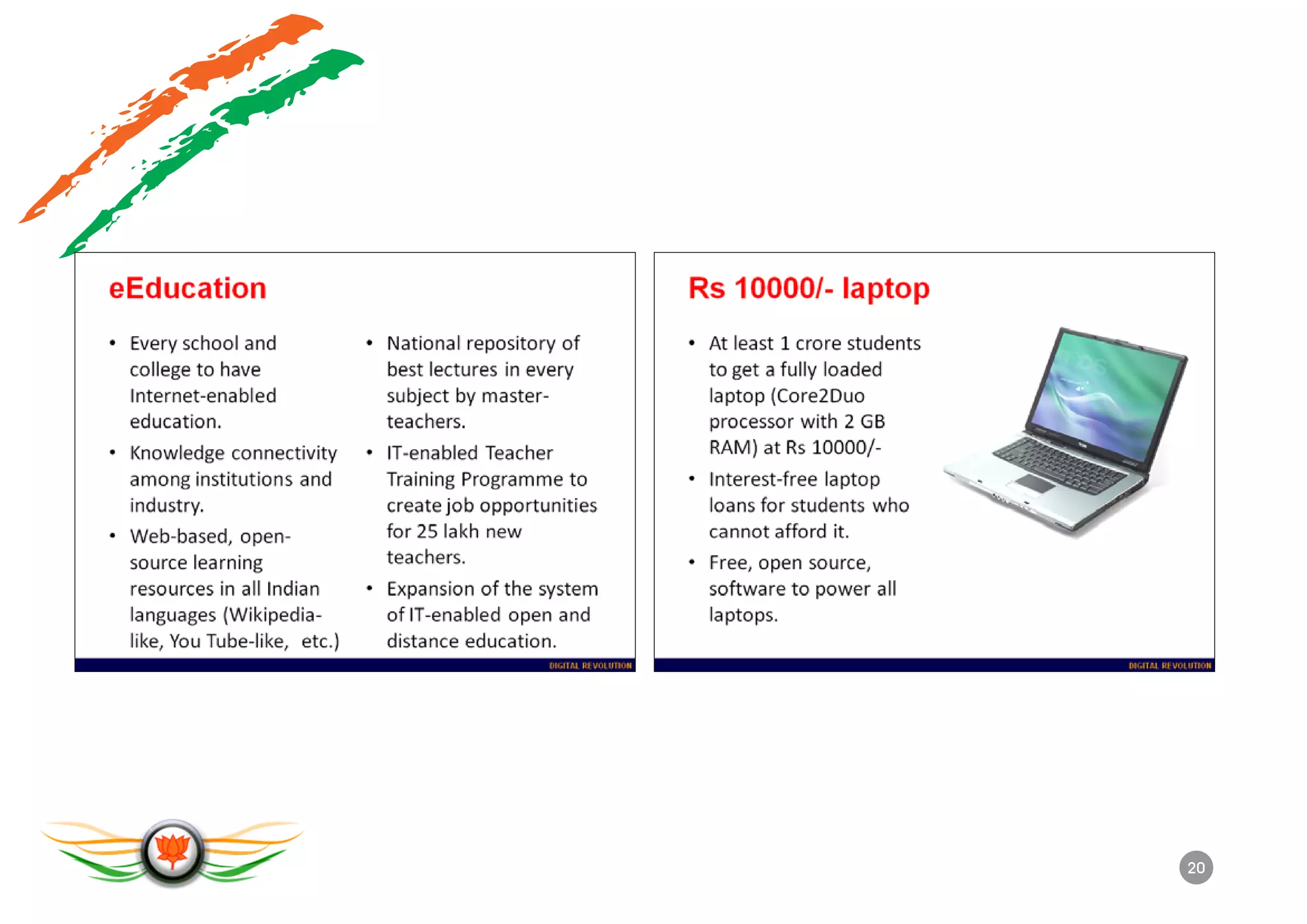 L.K. Advani - BJP's IT Vision - Transforming Bharat