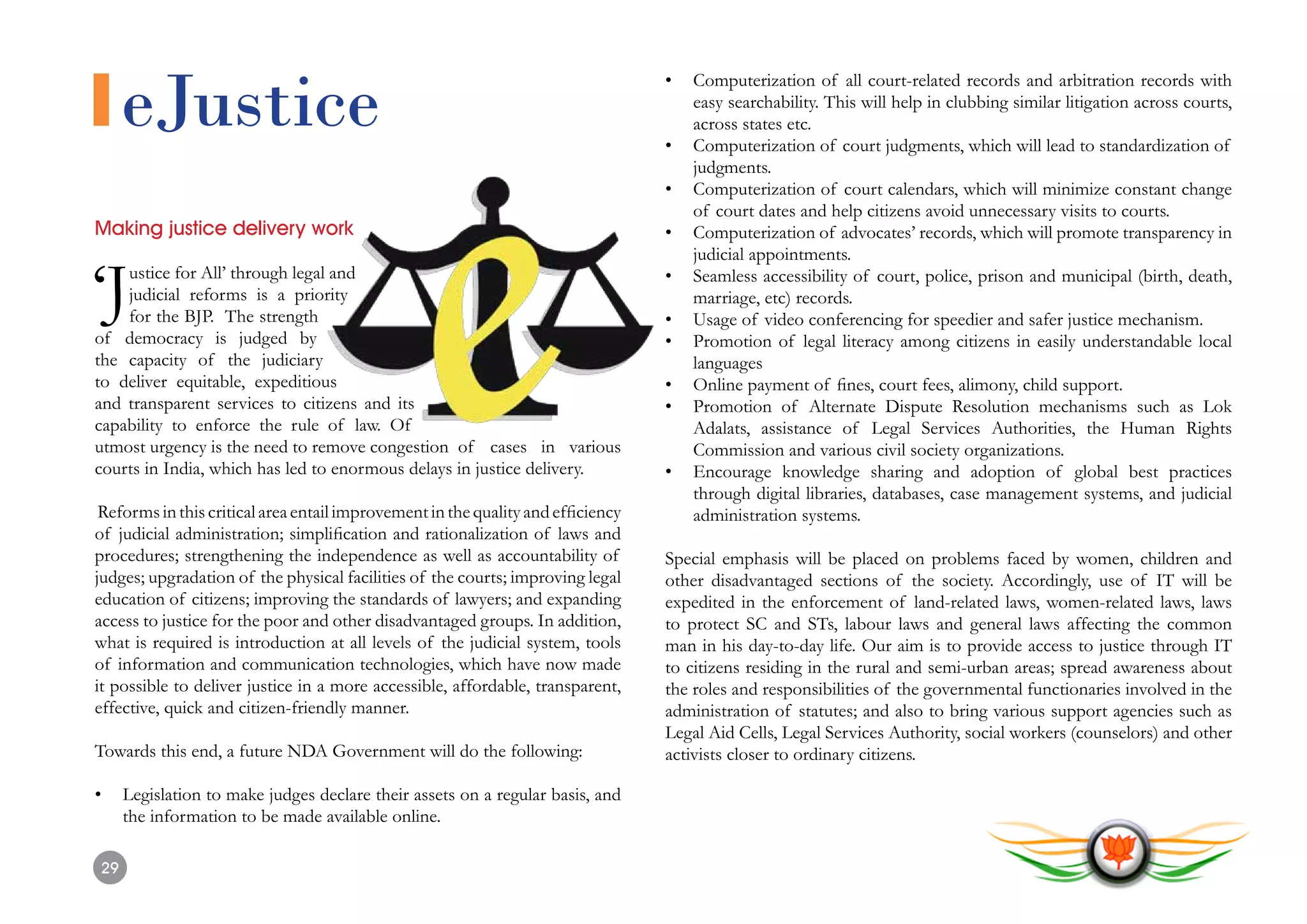 L.K. Advani - BJP's IT Vision - Transforming Bharat