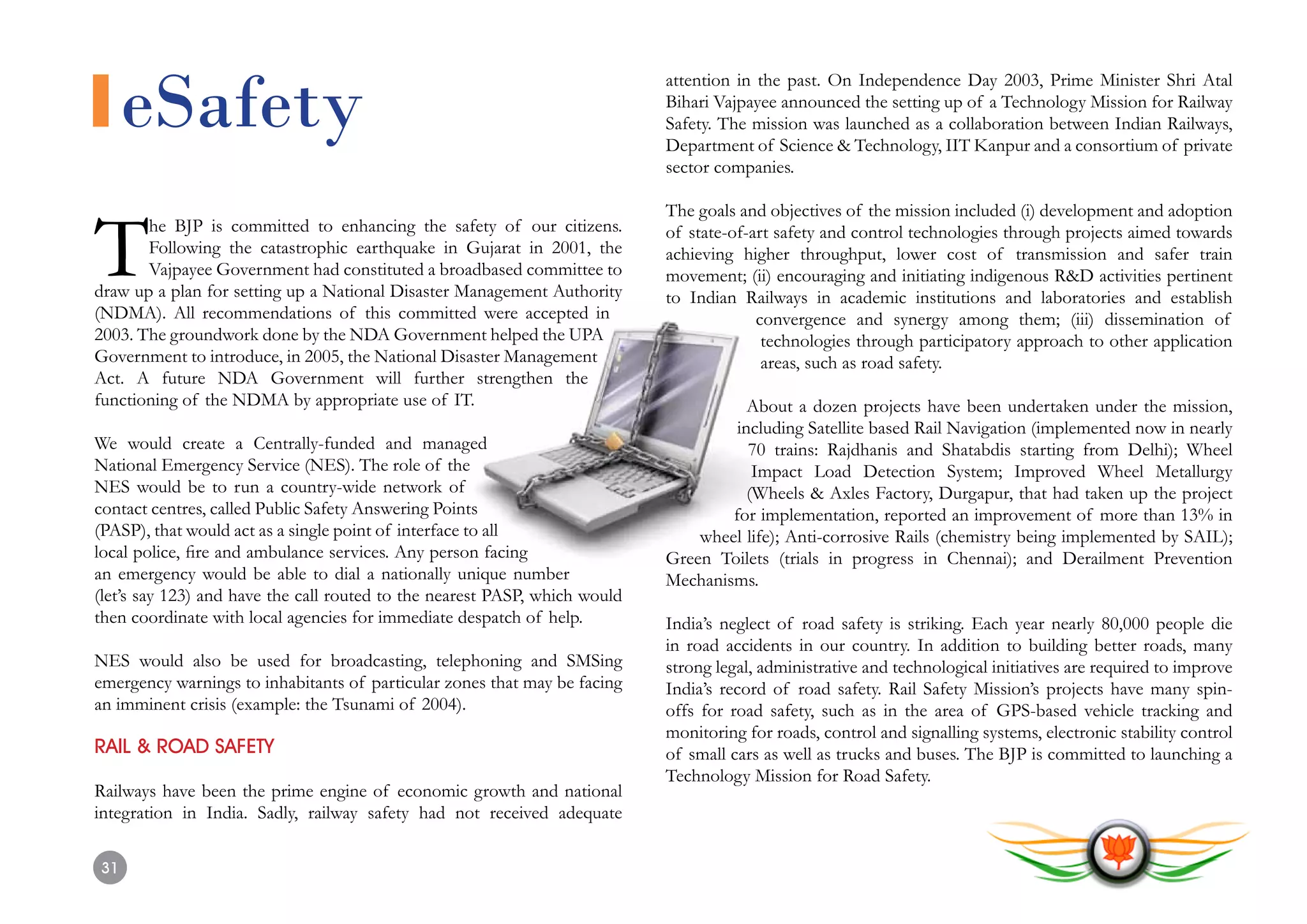 L.K. Advani - BJP's IT Vision - Transforming Bharat