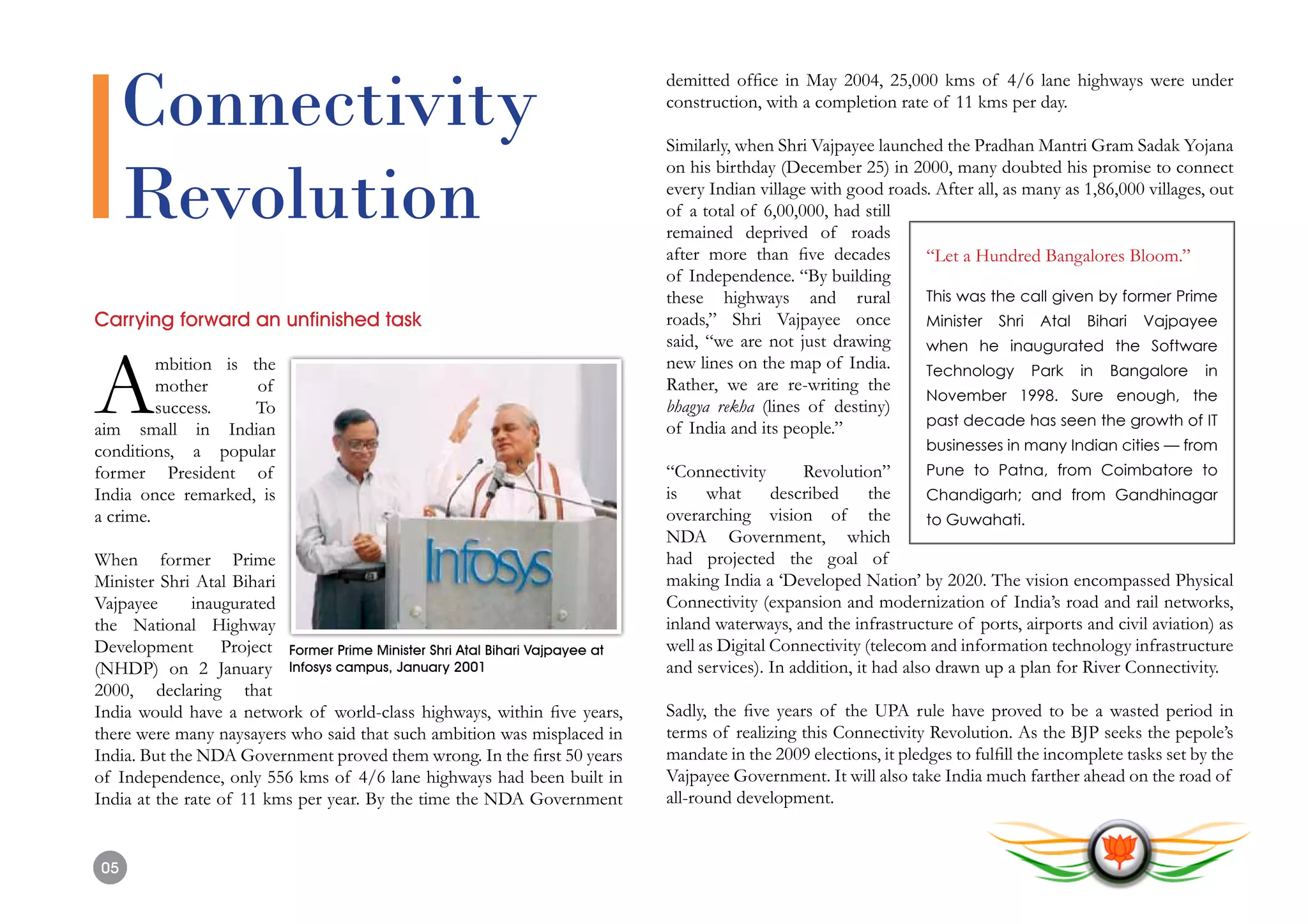 L.K. Advani - BJP's IT Vision - Transforming Bharat