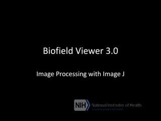 Biofield Viewer 3.0
Image Processing with Image J
 