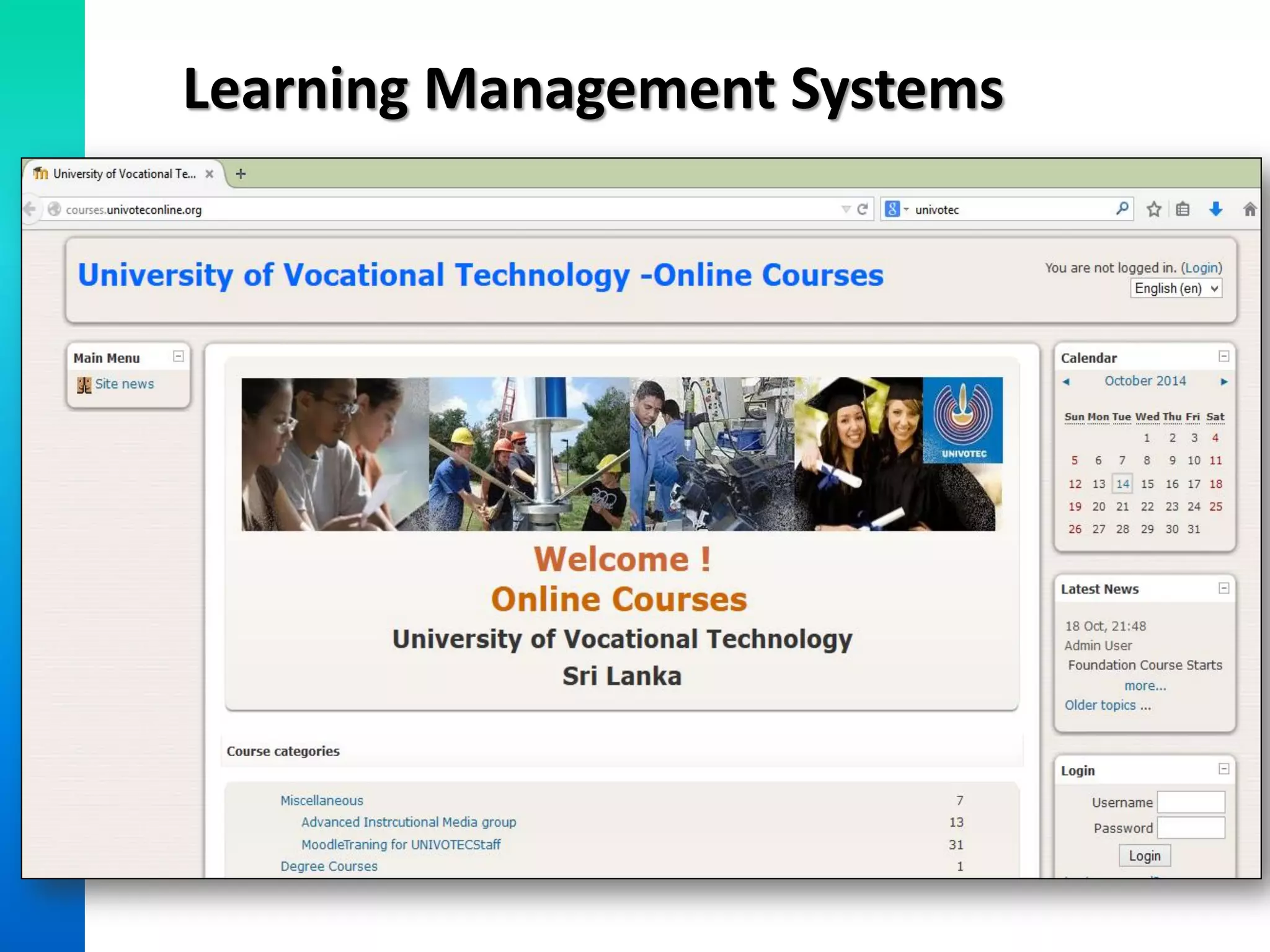 Learning Management Systems
 