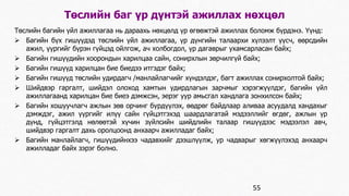 Төслийн баг үр дүнтэй ажиллах нөхцөл 
Төслийн багийн үйл ажиллагаа нь дараахь нөхцөлд үр өгөөжтэй ажиллах боломж бүрдэнэ. Үүнд: 
 Багийн бүх гишүүдэд төслийн үйл ажиллагаа, үр дүнгийн талаархи хүлээлт үүсч, өөрсдийн 
ажил, үүргийг бүрэн гүйцэд ойлгож, ач холбогдол, үр дагаврыг ухамсарласан байх; 
 Багийн гишүүдийн хоорондын харилцаа сайн, сонирхлын зөрчилгүй байх; 
 Багийн гишүүд харилцан бие биедээ итгэдэг байх; 
 Багийн гишүүд төслийн удирдагч /манлайлагчийг хүндэлдэг, багт ажиллах сонирхолтой байх; 
 Шийдвэр гаргалт, шийдэл олоход хамтын удирдлагын зарчмыг хэрэгжүүлдэг, багийн үйл 
ажиллагаанд харилцан бие биеэ дэмжсэн, эерэг уур амьсгал хандлага зонхилсон байх; 
 Багийн хошуучлагч ажлын зөв орчинг бүрдүүлэх, өөдрөг байдлаар аливаа асуудалд хандахыг 
дэмждэг, ажил үүргийг илүү сайн гүйцэтгэхэд шаардлагатай мэдээллийг өгдөг, ажлын үр 
дүнд, гүйцэтгэлд нөлөөтэй хүчин зүйлсийн шийдлийн талаар гишүүдээс мэдээлэл авч, 
шийдвэр гаргалт дахь оролцоонд анхаарч ажилладаг байх; 
 Багийн манлайлагч, гишүүдийнхээ чадавхийг дээшлүүлж, ур чадварыг хөгжүүлэхэд анхаарч 
ажилладаг байх зэрэг болно. 
55 
 