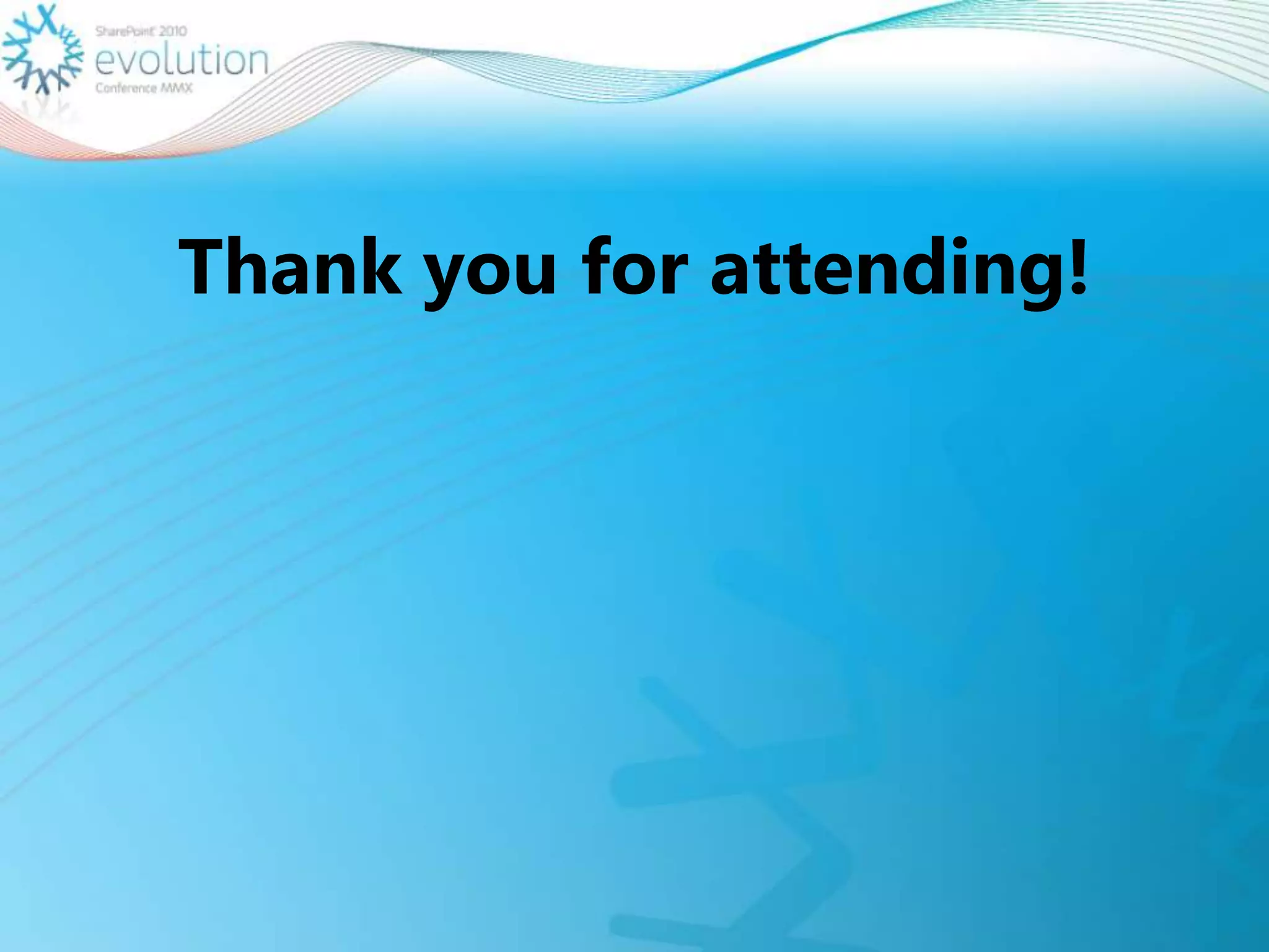 Thank you for attending!