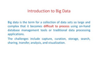 INTRODUCTION TO BIG DATA AND HADOOP | PPTX