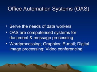 Scriptacom Systems Types of Information Systems in Digital Firms | PPT