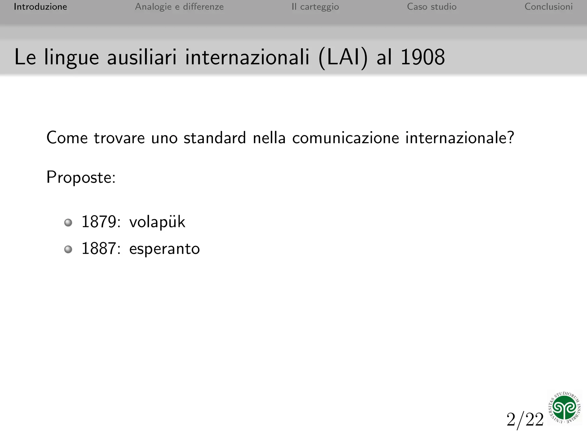Peano e Wuester a confronto