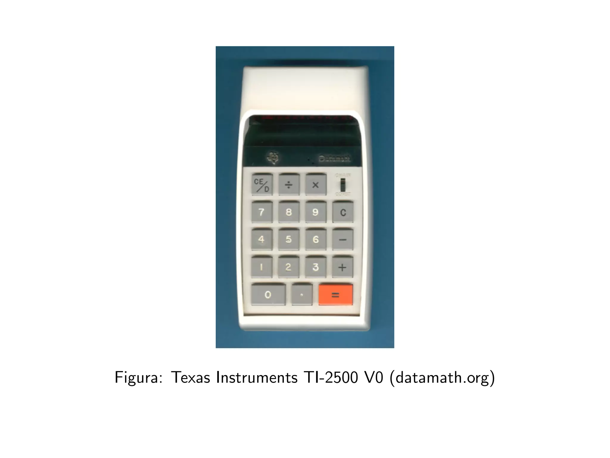 Figura: Texas Instruments TI-2500 V0 (datamath.org)
 