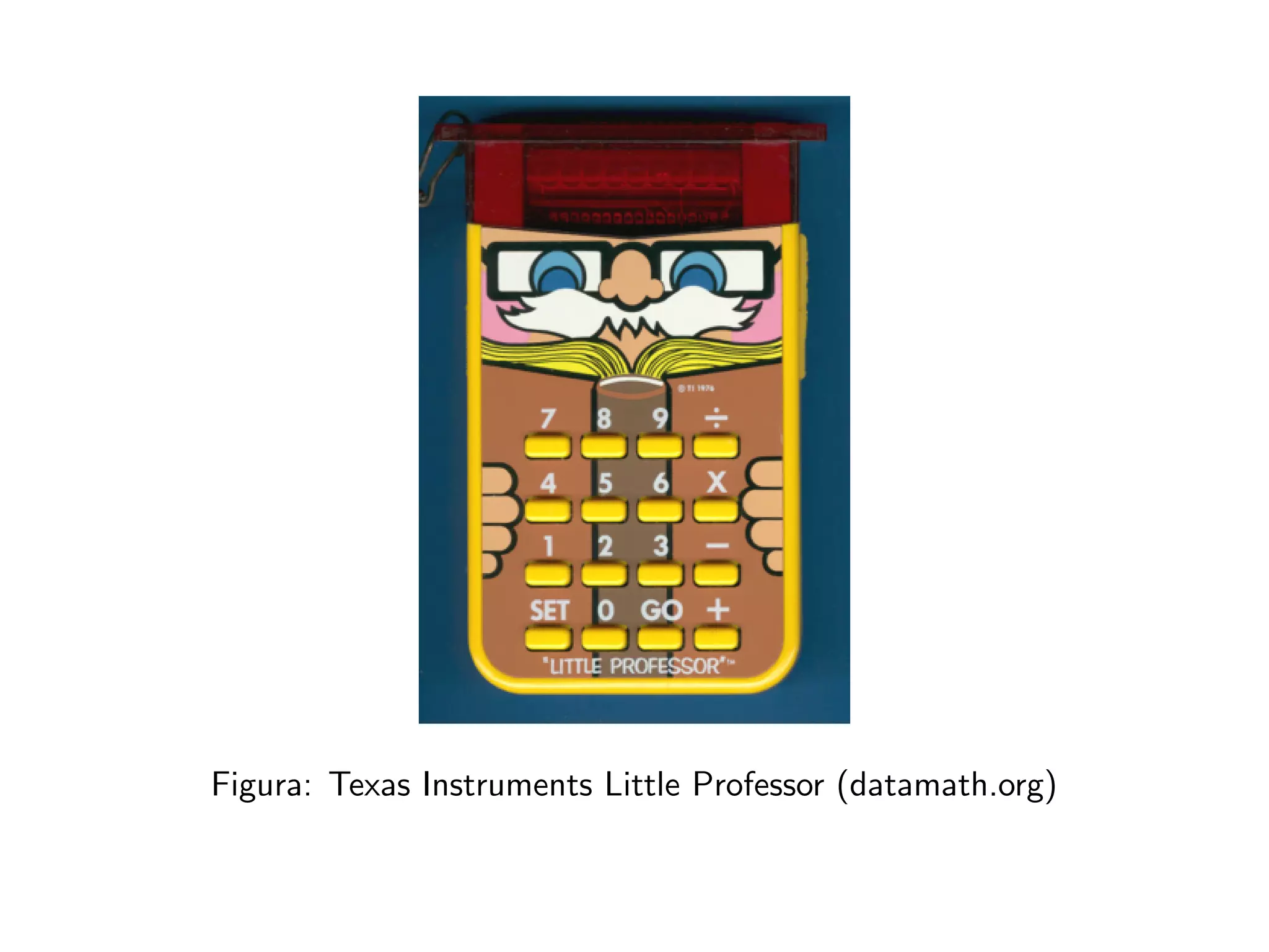 Figura: Texas Instruments Little Professor (datamath.org)
 