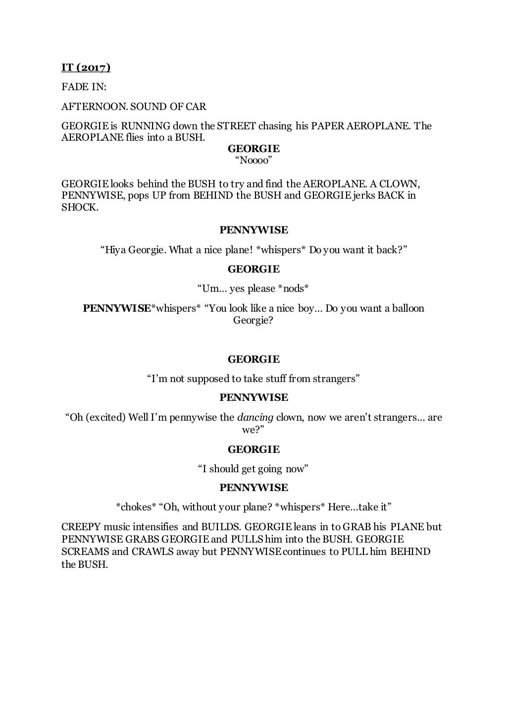Conversation Script