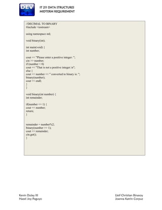 Data structures / C++ Program examples | PDF