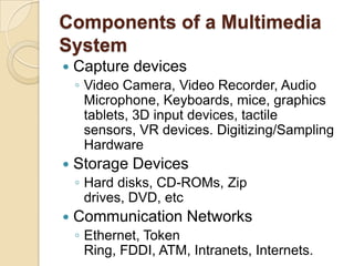 Intro to Multimedia Systems | PPTX