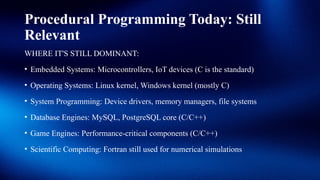 Predual Componentes Comprehensive Guide to Procedural Programming: Concepts, Control ...