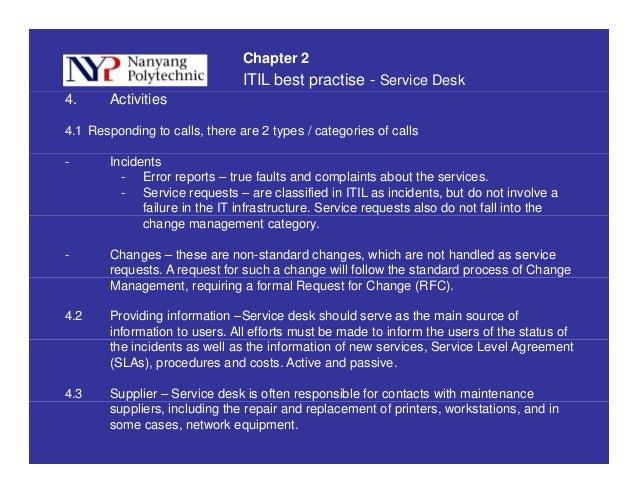 Chapter 2 Service Desk