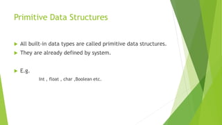 Types OF Data Structures | PPT