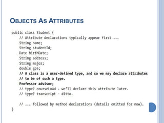 OBJECTS AS ATTRIBUTES
 