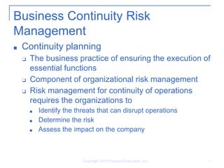 Chapter 12: Business Continuity Management | PPTX