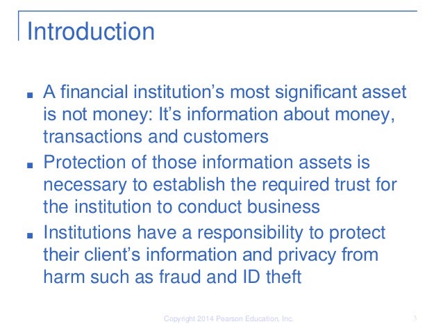 Chapter 13 Regulatory Compliance For Financial Institutions