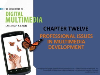 CHAPTER TWELVE
PROFESSIONAL ISSUES
IN MULTIMEDIA
DEVELOPMENT
 
