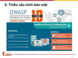 8. Thiếu cấu hình bảo mật
282
 