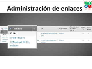 Administración de enlaces
 