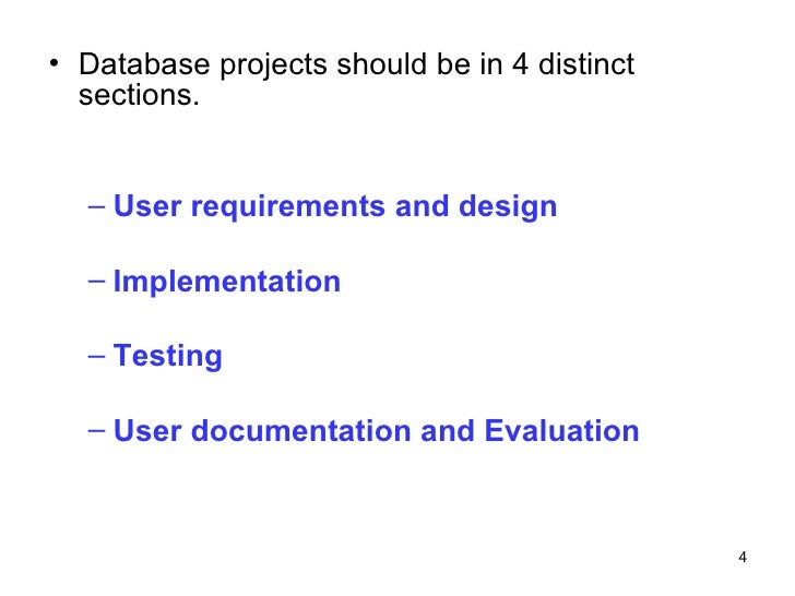 Database gcse coursework