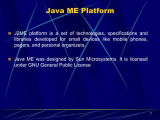 Special Constraints & Requirements
There are special constrains under which the operating system of a
mobile device to operate
Limited memory
Limited screen size
Miniature keyboard
Limited processing power
Limited battery power
Limited and fluctuating of the wireless medium
7
 