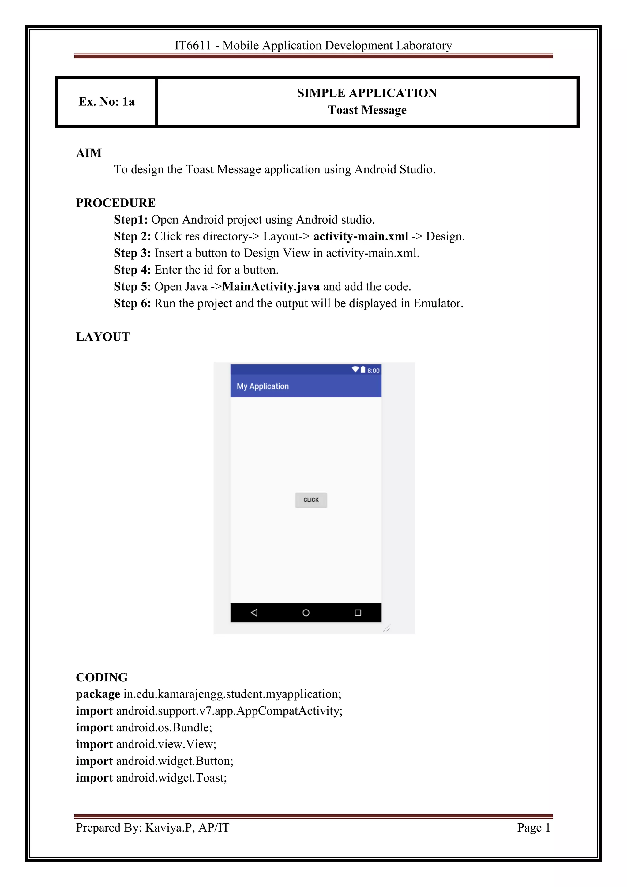 It6611 mobile application development lab manual pdf