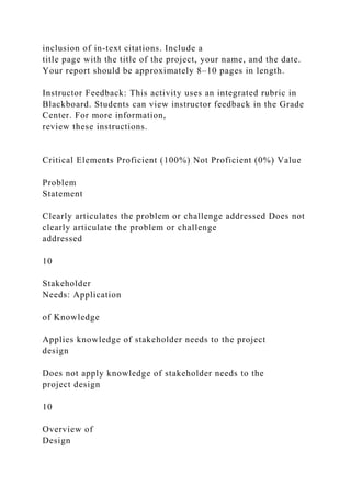 IT 700 Capstone Component 2 IT Project Report Guidelines a.docx