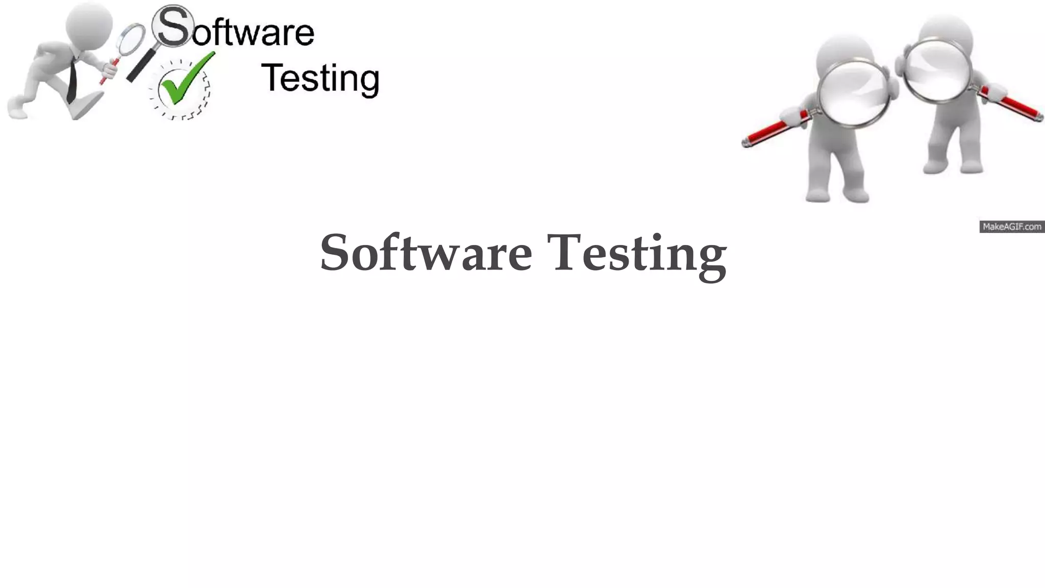 Software Testing
 