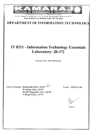 IT8211 - IT Essentials Lab