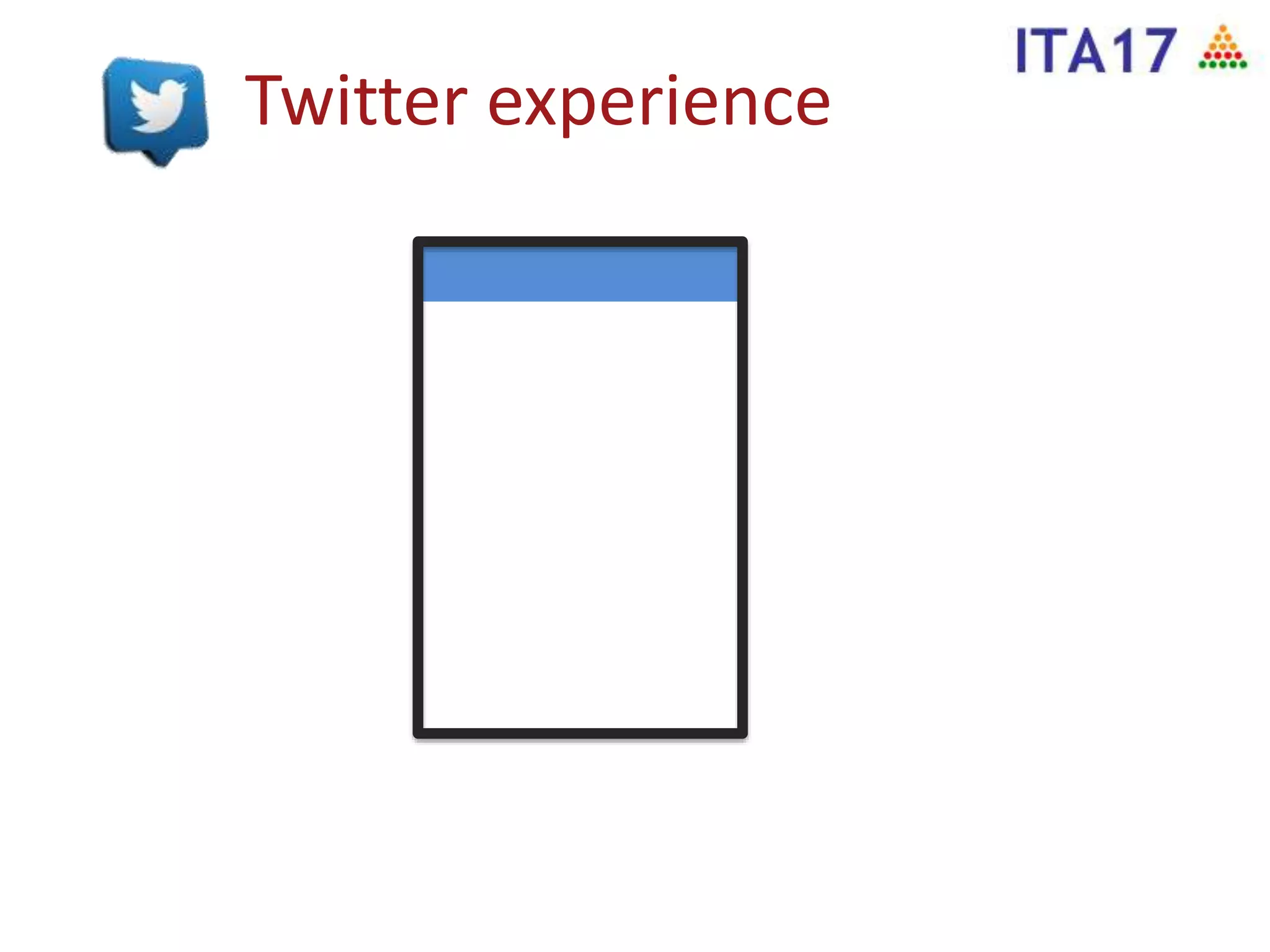 Twitter experience
 
