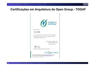 Certificações em Arquitetura do Open Group - TOGAF




17
 