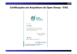 Certificações em Arquitetura do Open Group - ITAC




22
 