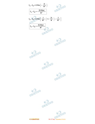 f1z – f0z = GMm –
f2z – f0z = GMm 1 + –
2GMmr
f2z – f0z = ––––––––––
R3
΅
1
––––
R2΃
2r
––––
R΂
1
––––
R2΄
2GMmr
f1z – f0z = – –––––––––
R3
΃
2r
––––
R3΂
IITTAA ((11ºº DDIIAA)) -- DDEEZZEEMMBBRROO//22000088
 