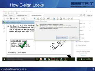 How E-sign Looks
19
 