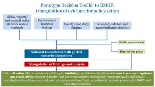 The quest for policy and public expenditure opportunities to support implementation of livestock and aquaculture interventions