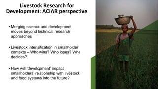 Informing tomorrow's livestock science: Opportunities to transform food systems in tropical developing regions