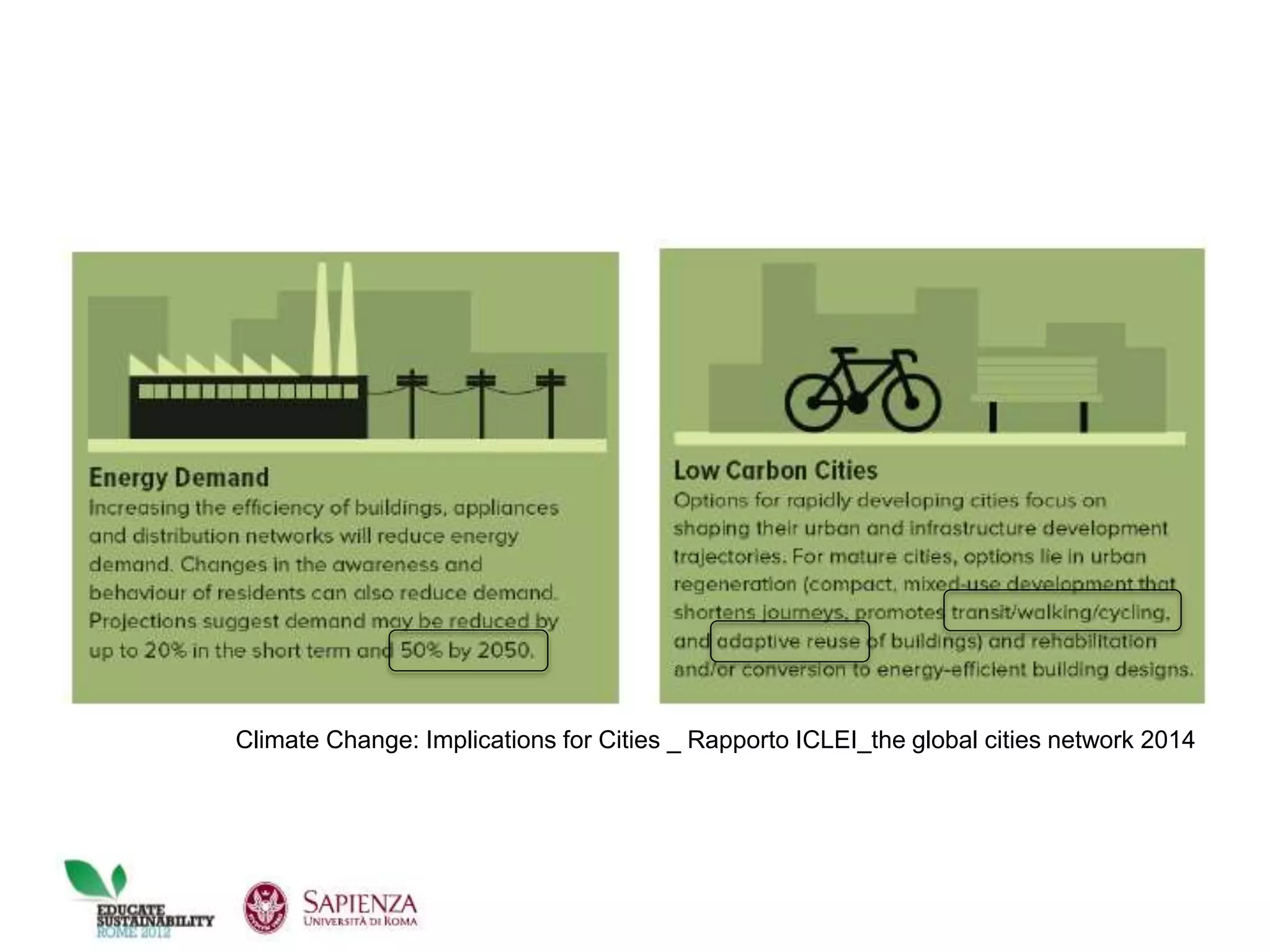 Climate Change: Implications for Cities _ Rapporto ICLEI_the global cities network 2014
 