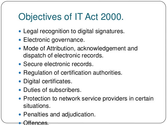 IT act 2000