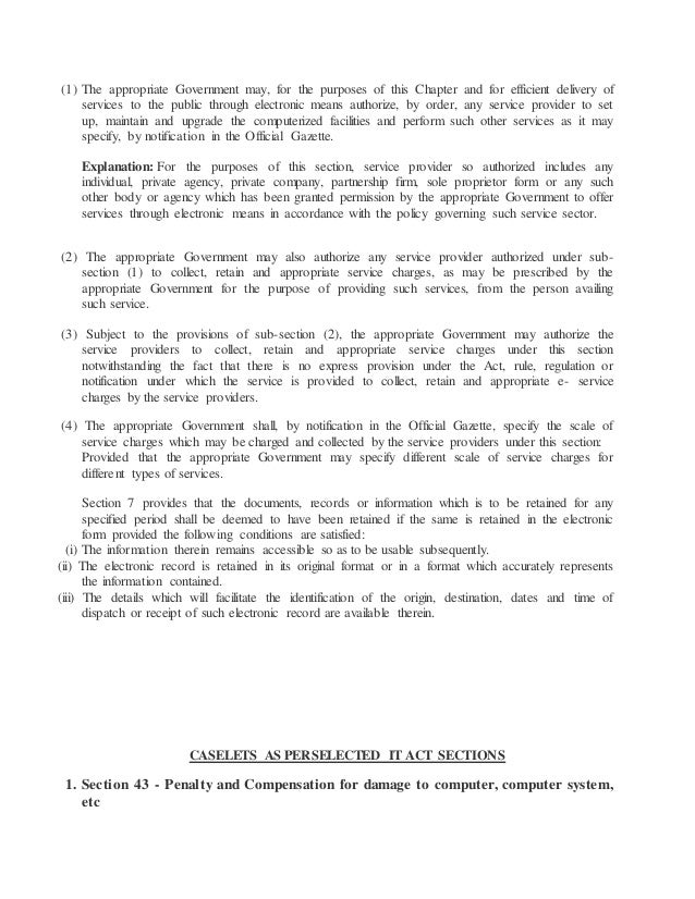 Information technology act 2000 case study picture