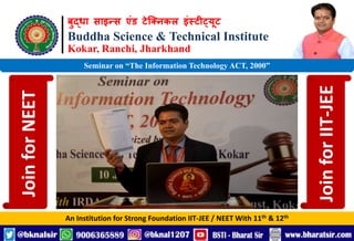 Information Technology ACT, 2000 by Bharat Sir Kokar