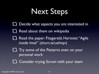 Itag Jan09 Agile Coclarity